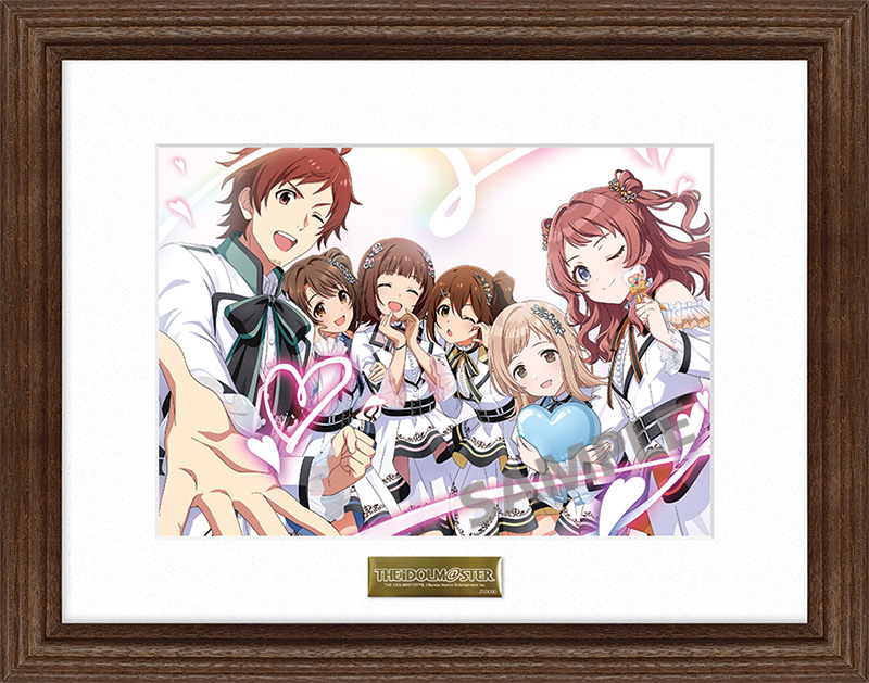 アイドルマスター <strong>20周年衣装の集合イラスト</strong>  左から 天道 輝（アイドルマスター SideM） 島村卯月（アイドルマスター シンデレラガールズ） 天海春香（アイドルマスター） 春日未来（アイドルマスター ミリオンライブ！） 櫻木真乃（アイドルマスター シャイニーカラーズ） 花海咲季（学園アイドルマスター）